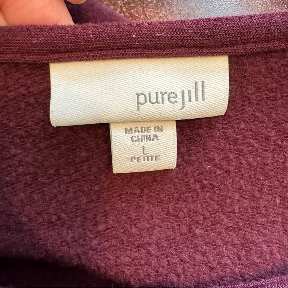 Pure Jill Modal Blend Knit A Line Tunic Top With Pockets Size Large - Picture 4 of 6